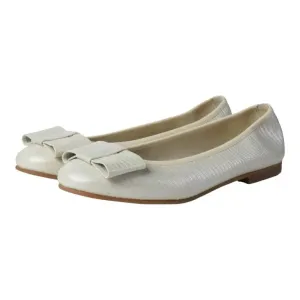 1412 - Beige Soft Leather Flats for Girl/Teen/Women by London Kids