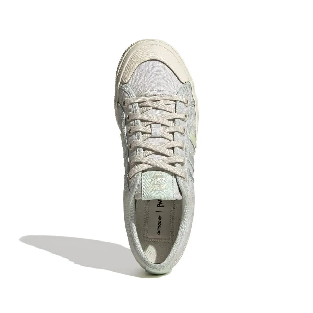 ADIDAS NIZZA PLATFORM WMN`S White/Lime Textile Sneakers