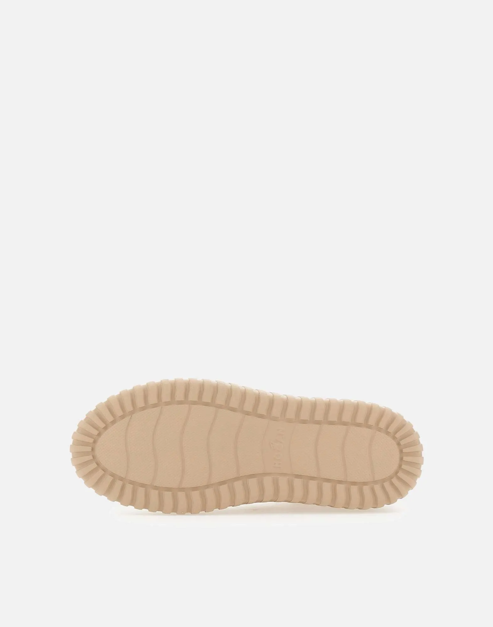 Beige Suede Striped Sneakers
