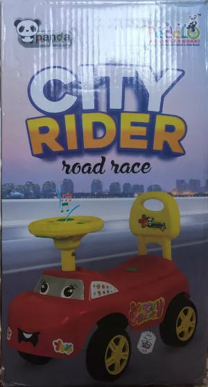 CITY RED RIDER Car Non Battery Operated Ride On (Red)