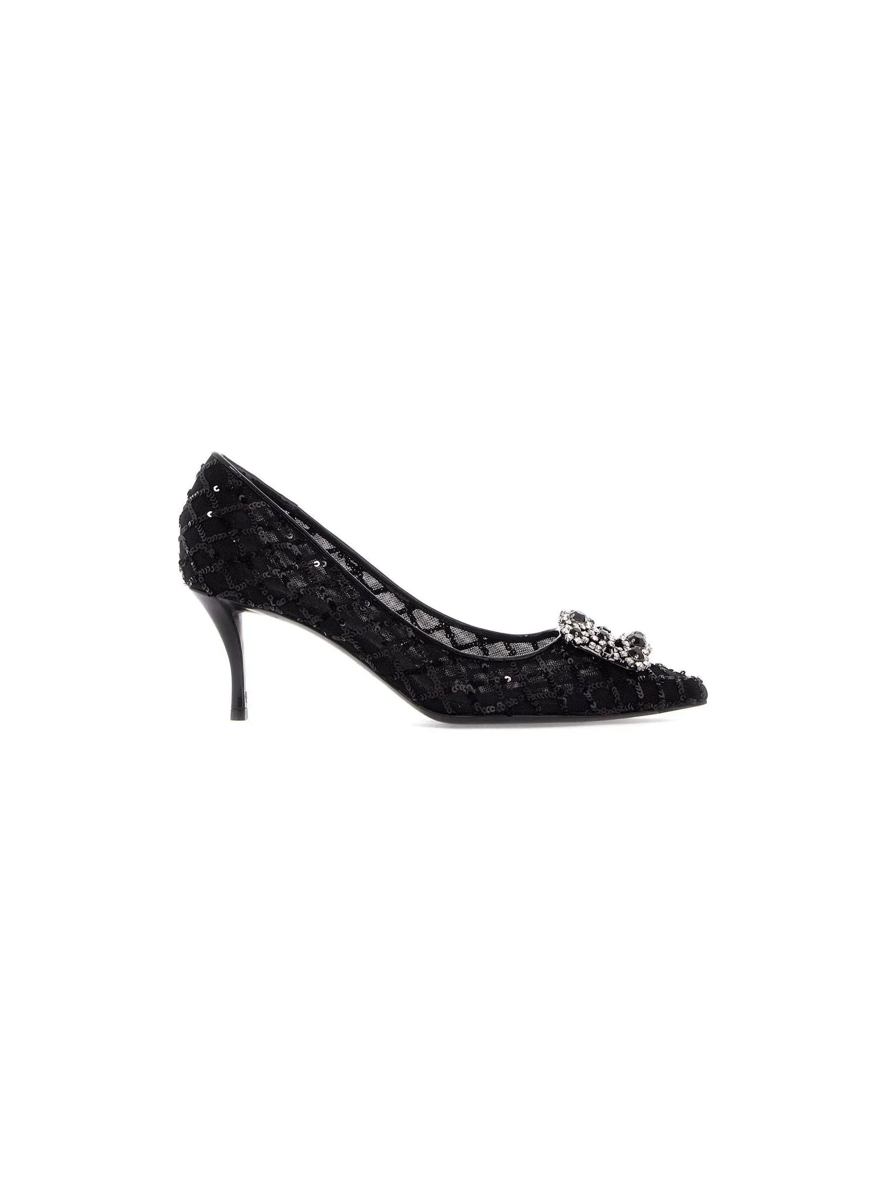 Efflorescence Lace Crystal Slingbacks