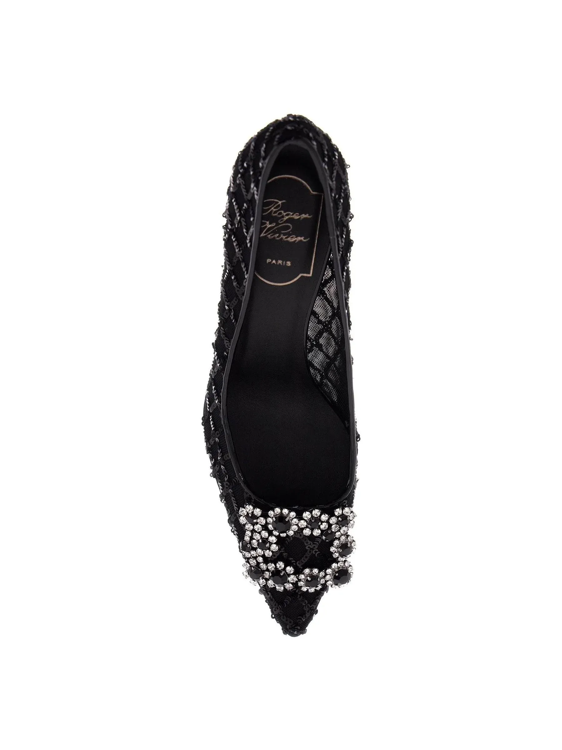 Efflorescence Lace Crystal Slingbacks
