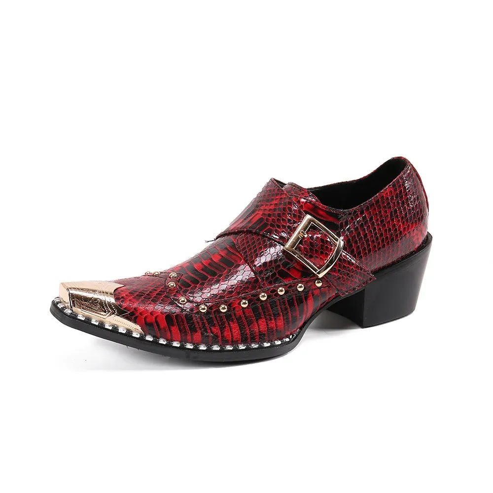 Exquisite Metal Toe Oxfords for Men