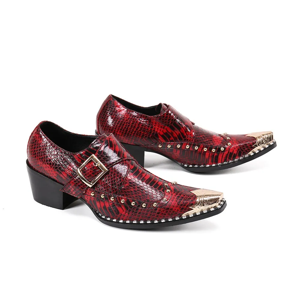 Exquisite Metal Toe Oxfords for Men