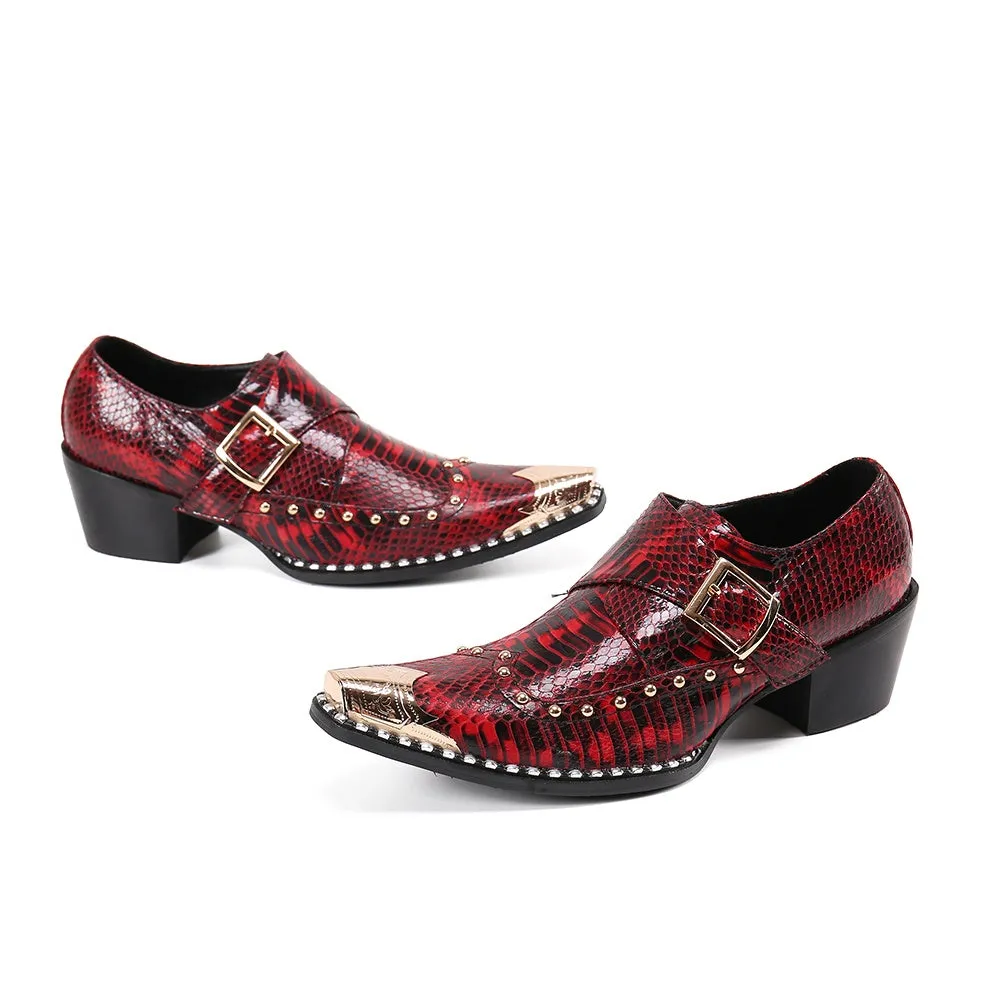 Exquisite Metal Toe Oxfords for Men