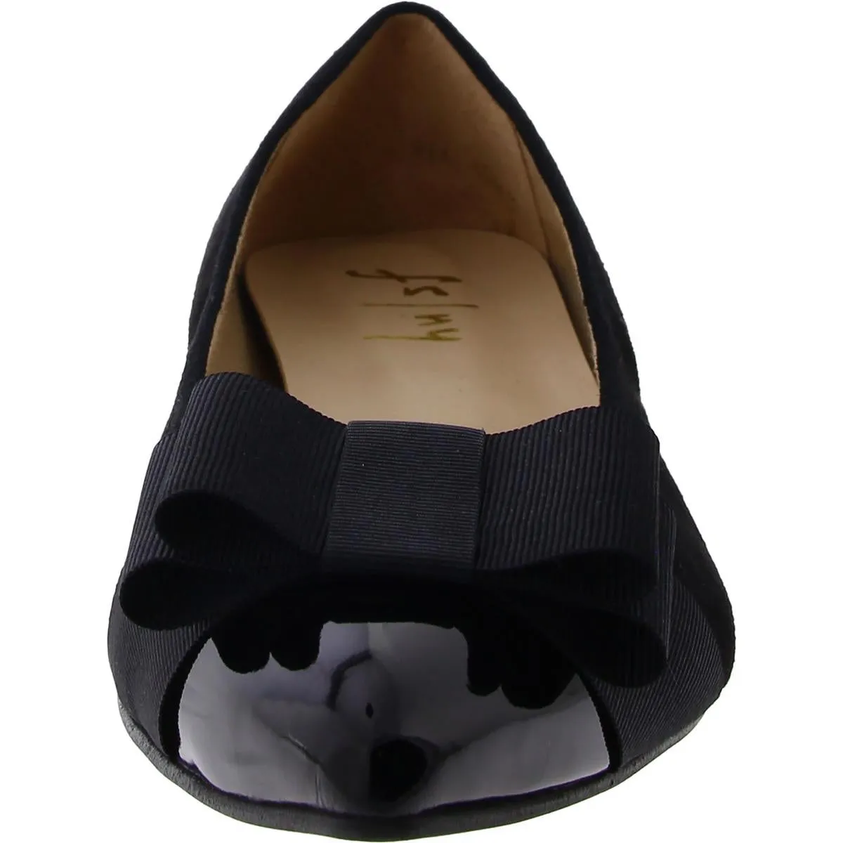 FS/NY Womens Suede Pointed Toe Flat Shoes