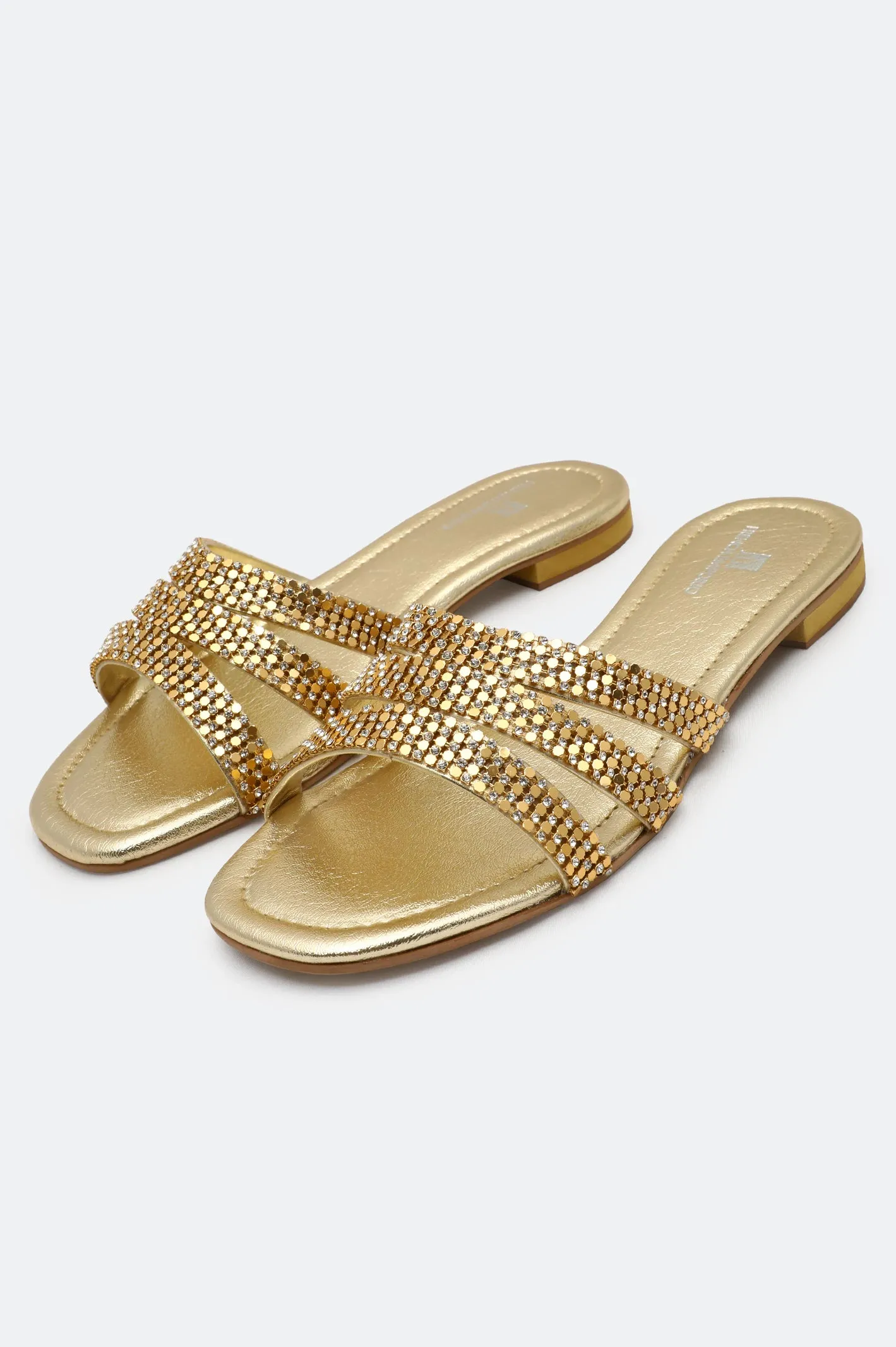 Golden Ladies Formal Slippers