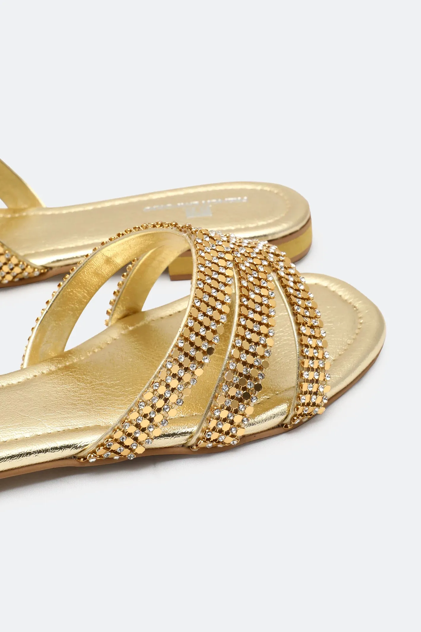 Golden Ladies Formal Slippers