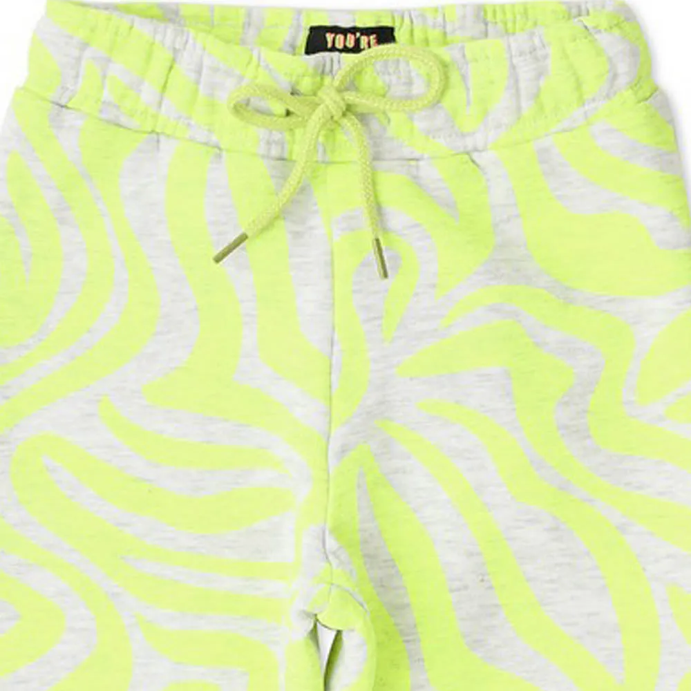Green Abstract Printed Trousers