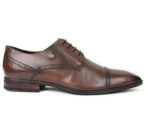 Hush Puppies womens Newyork - Toecap Brown Uniform Dress Shoe - 8 UK (8244783)