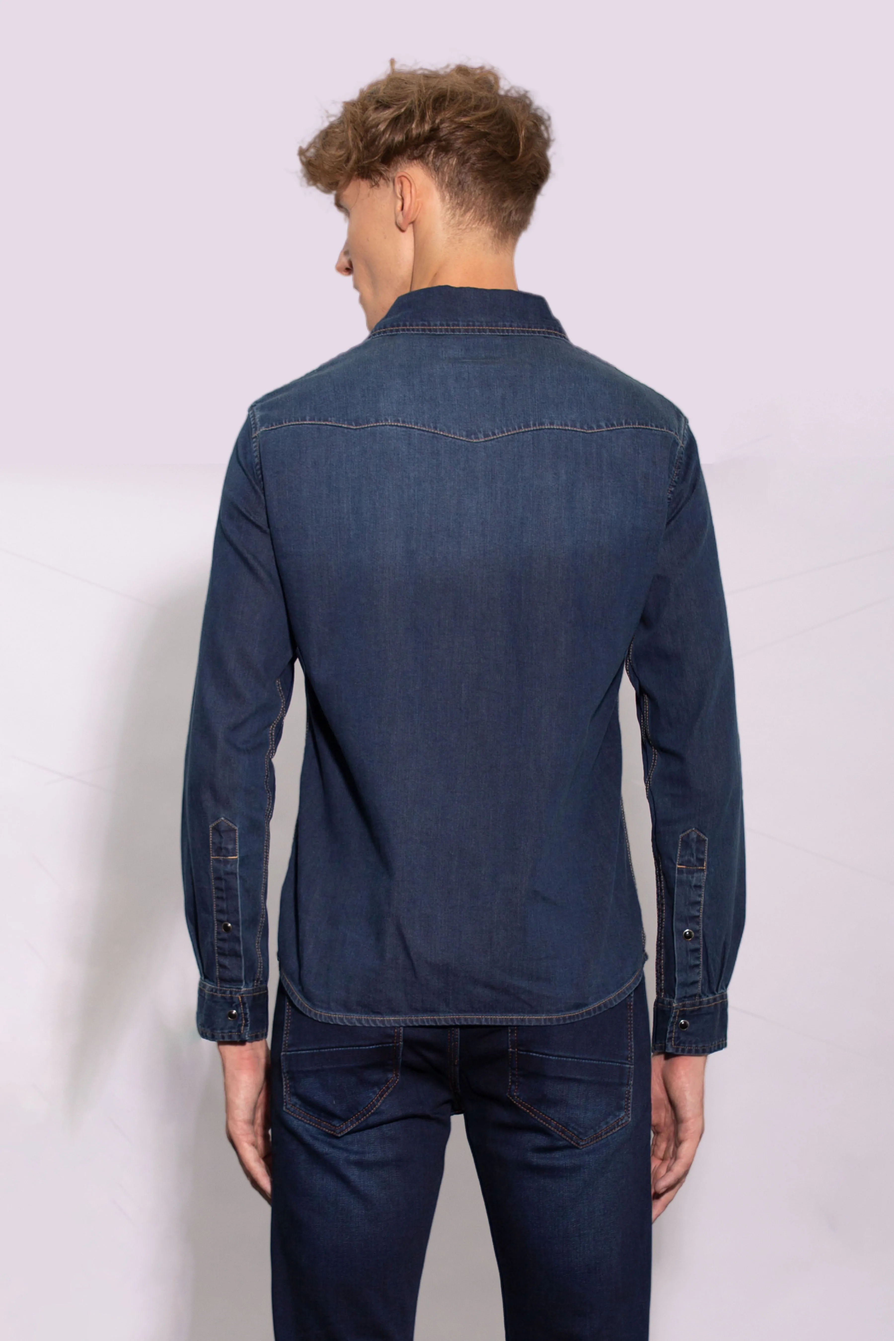 Jack Russel - Men Shirts - Handwerk J-SHT1/DB - Dark Blue