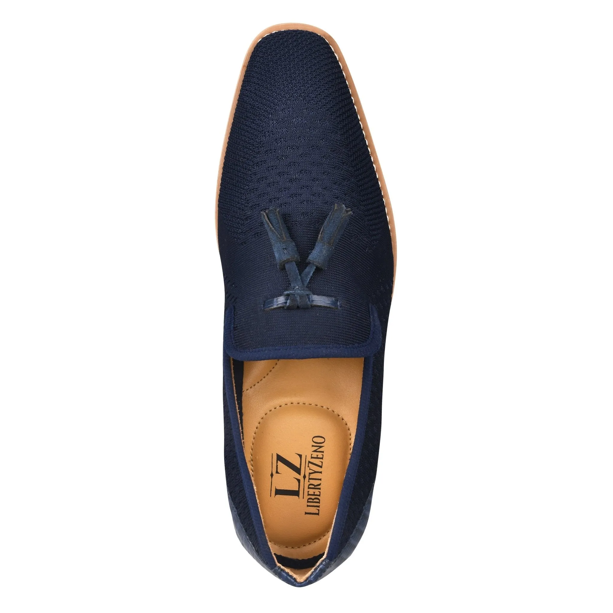 Jean Leather Textile Casual Loafers
