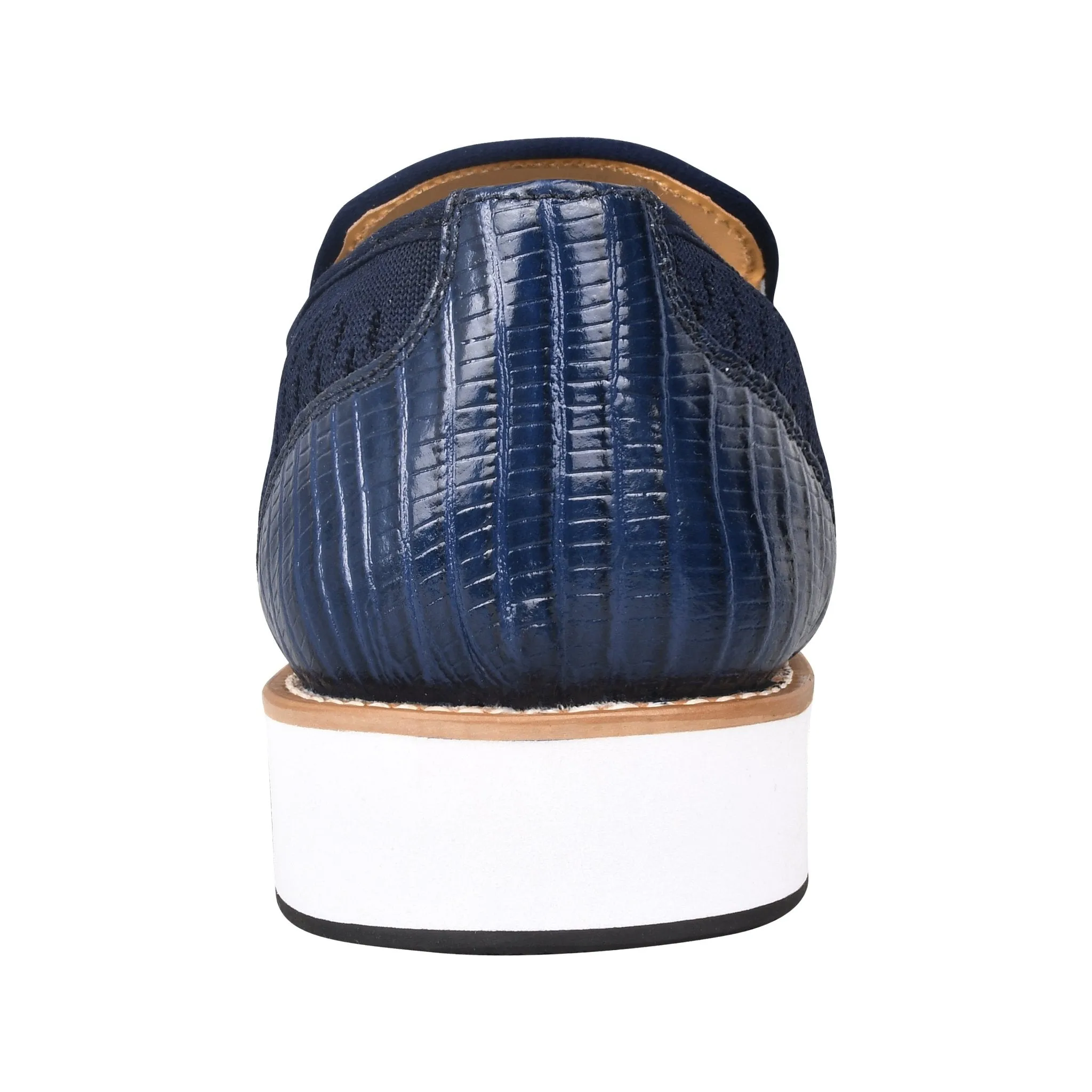 Jean Leather Textile Casual Loafers