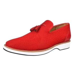 Jean Leather Textile Casual Loafers