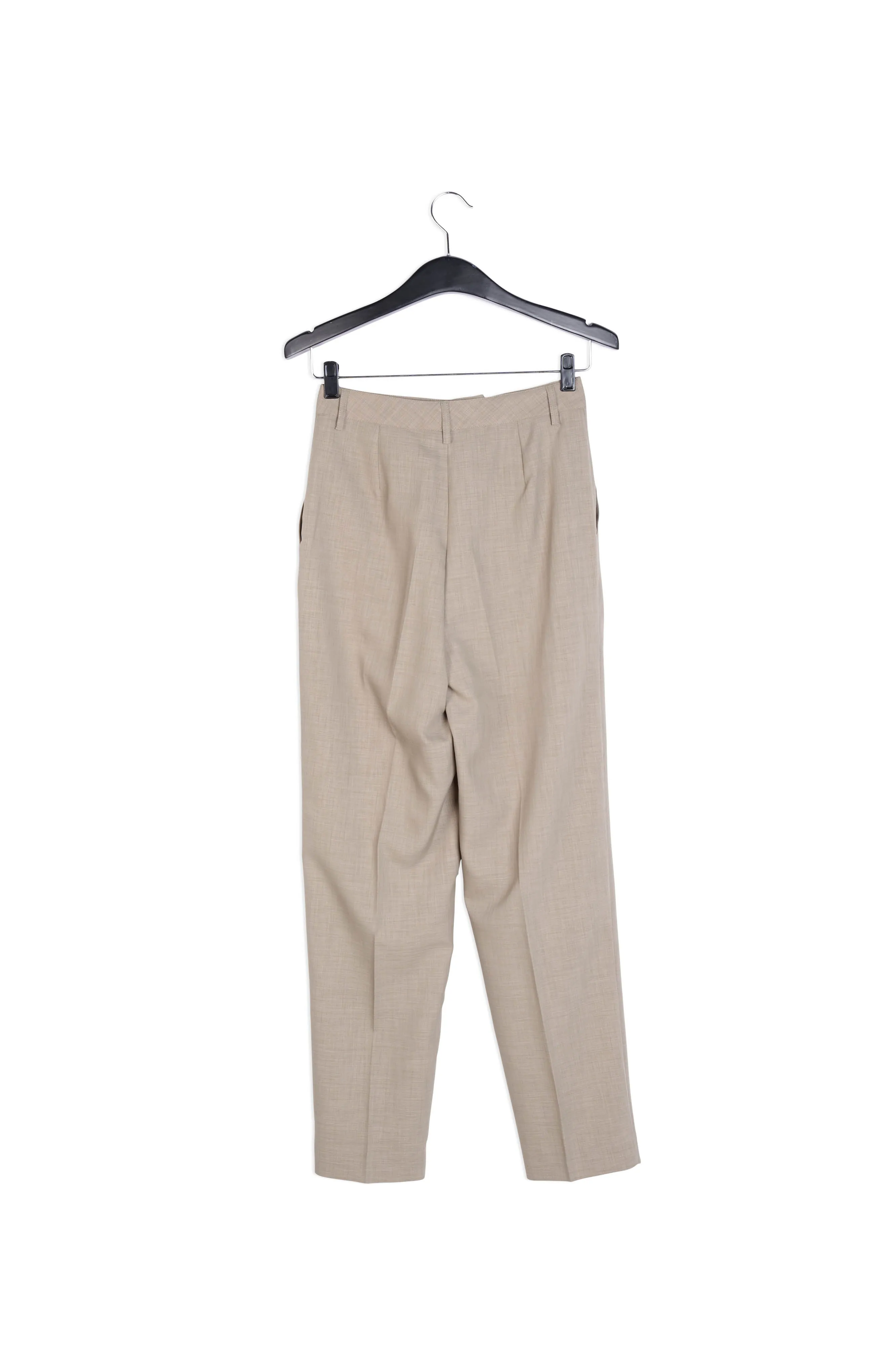 Khaki tapered-fit pants