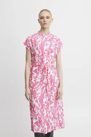 Regine Dress in Super Pink