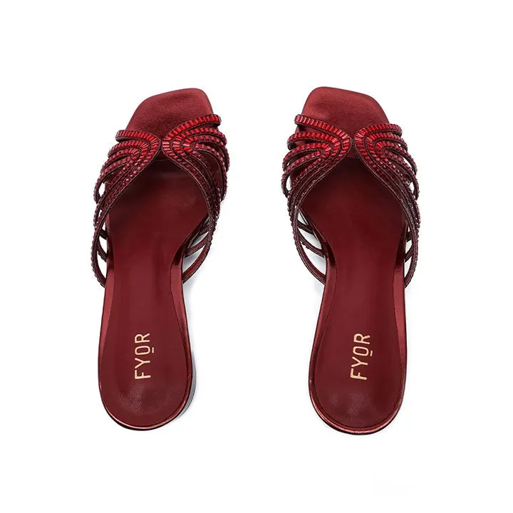 Square Diamante Heeled Sandal HL 122