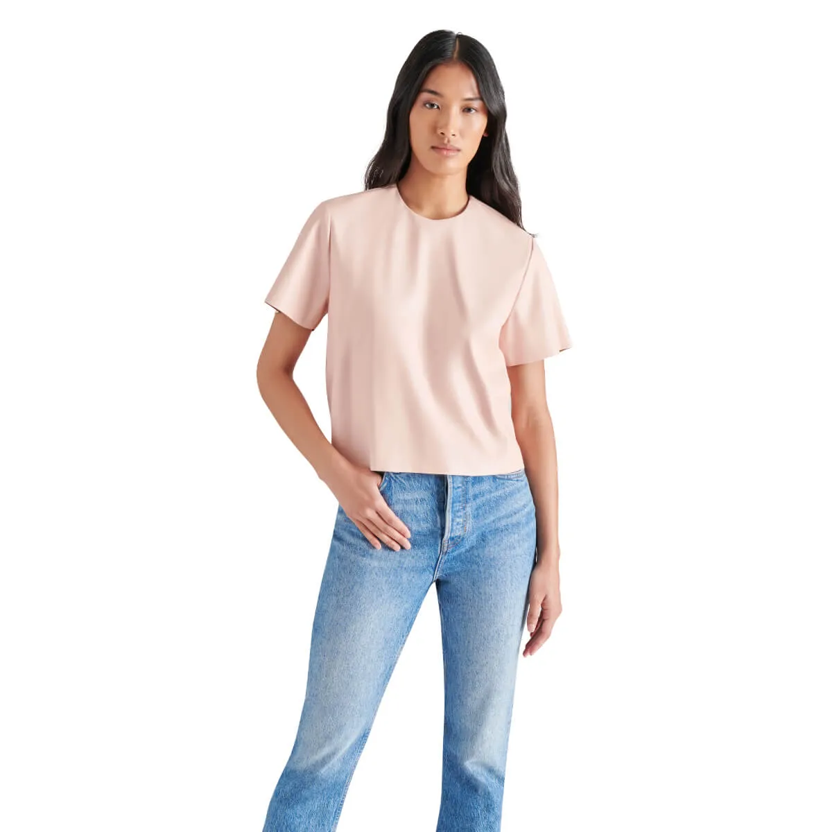 Steve Madden Ezra Faux Leather Top