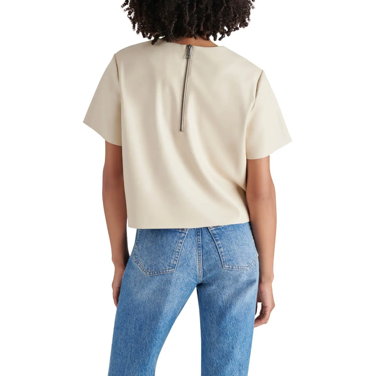 Steve Madden Ezra Faux Leather Top