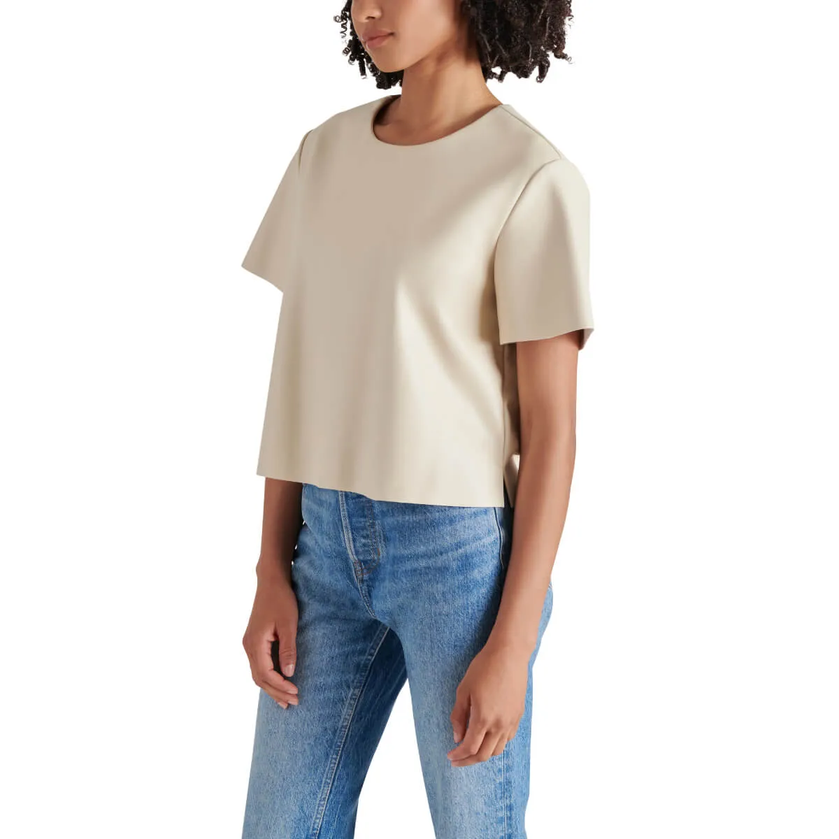 Steve Madden Ezra Faux Leather Top