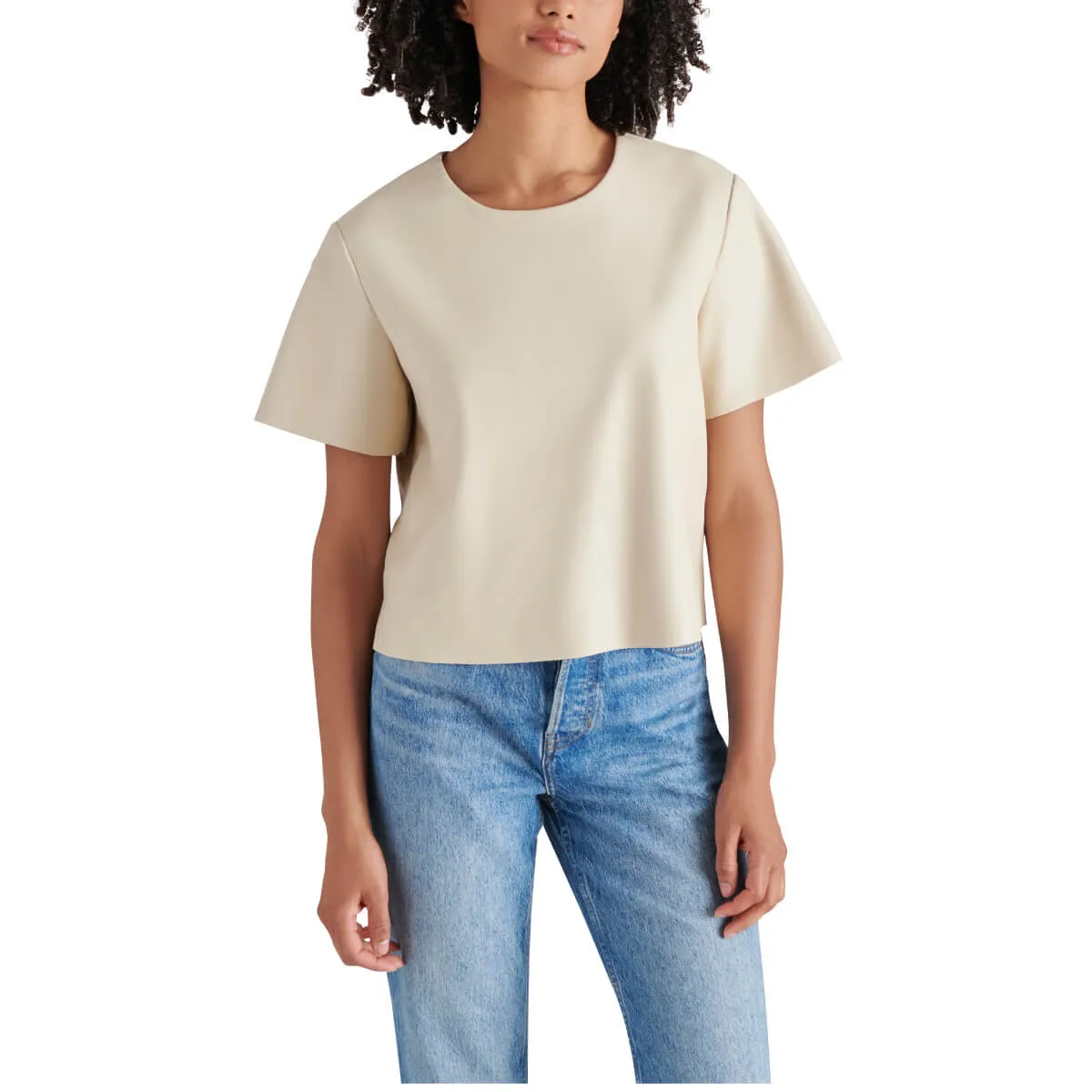 Steve Madden Ezra Faux Leather Top