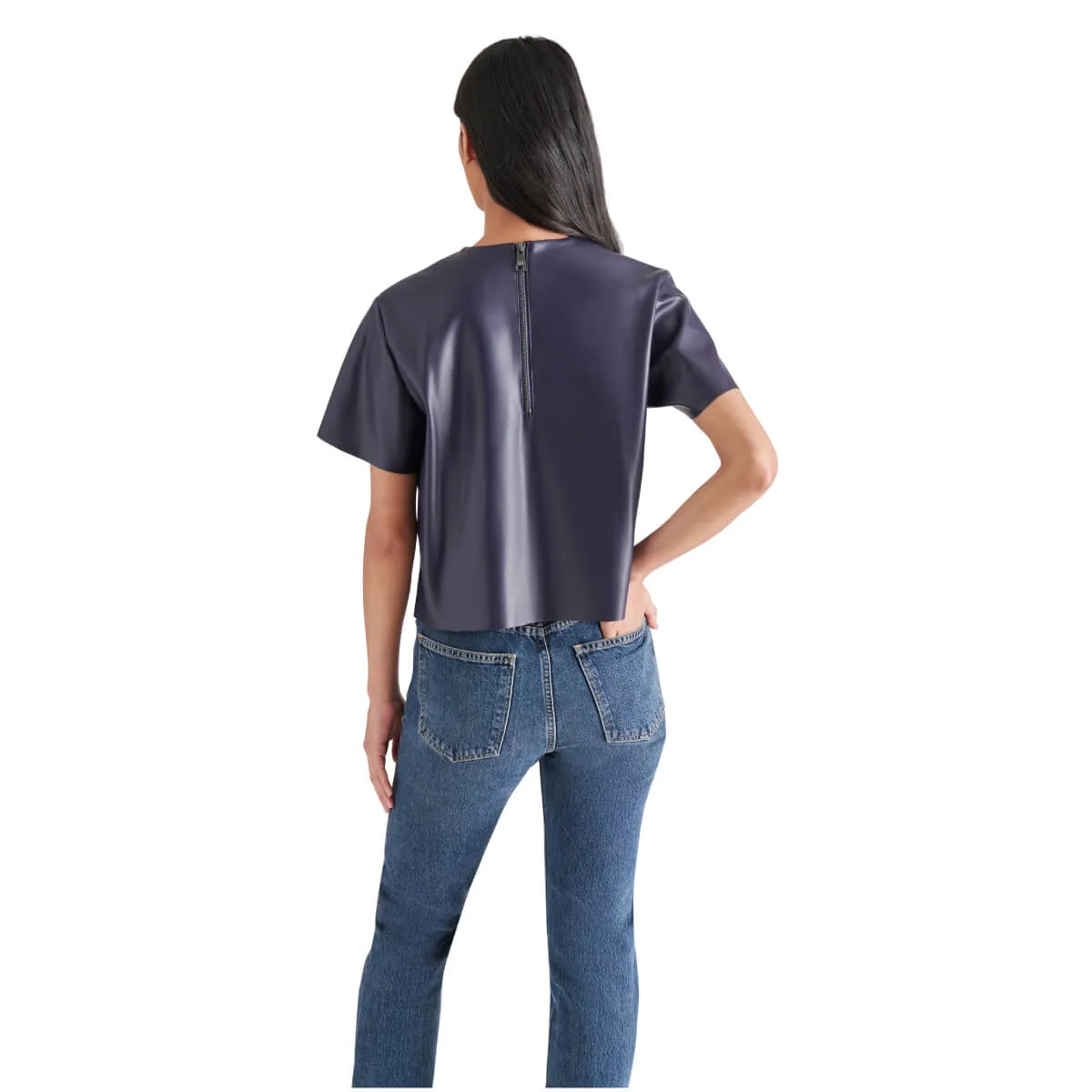 Steve Madden Ezra Faux Leather Top