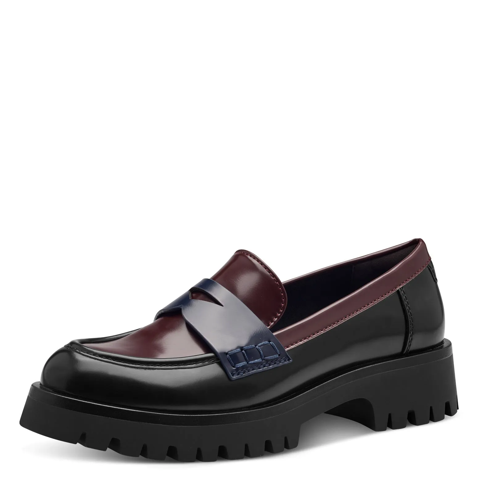 Tamaris Trouser Shoes Loafer Merlot Comb Memory Foam Work Shoes 24332-43-534 sale