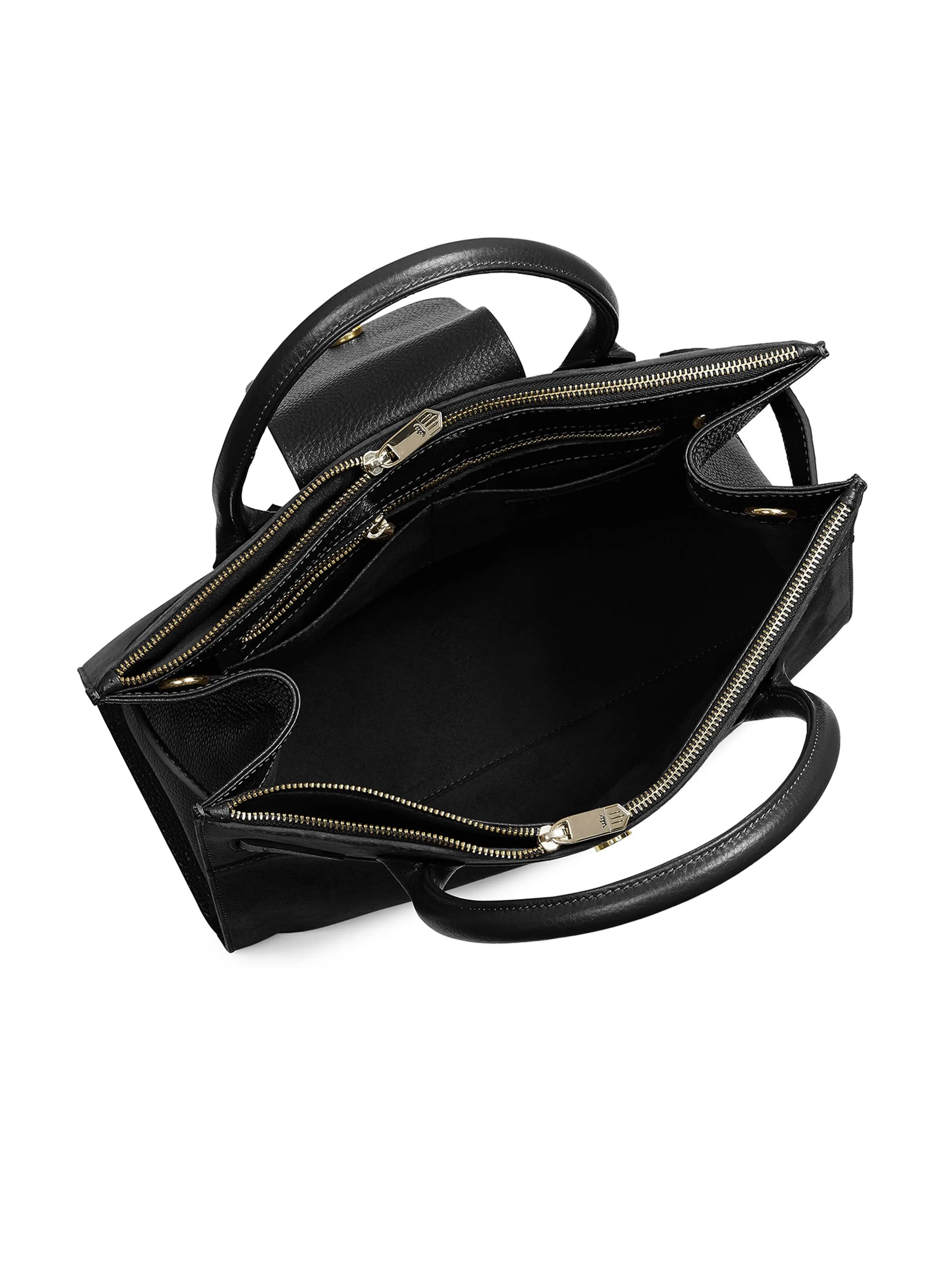 The Windsor Work Bag - Black Suede